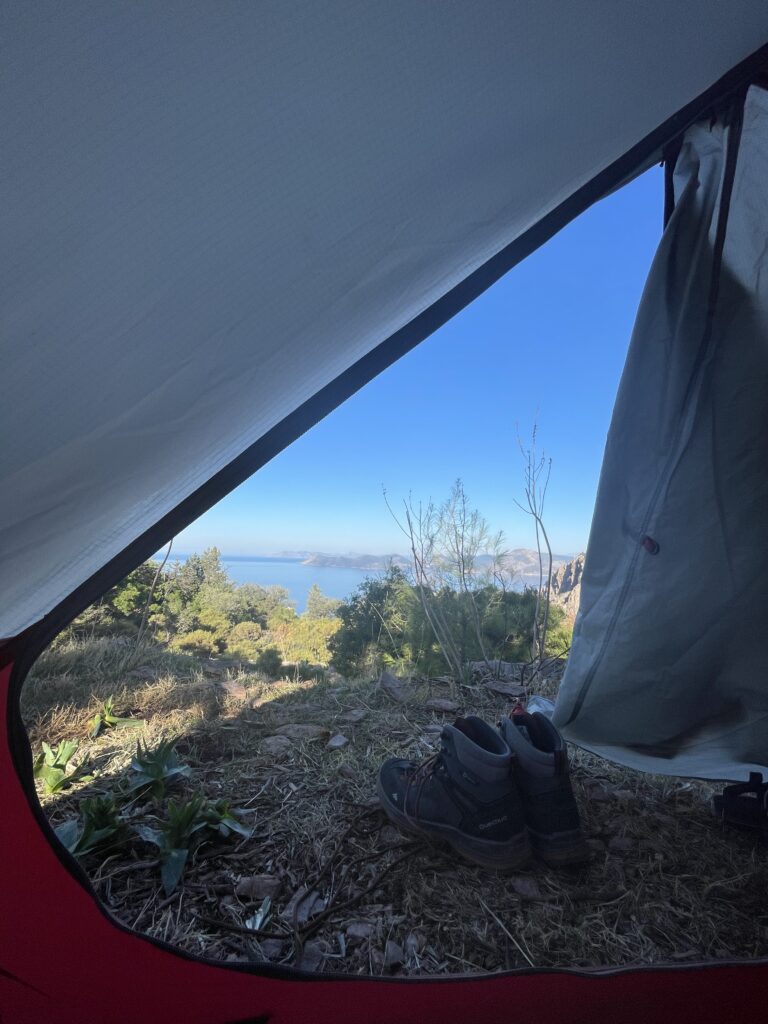 Ликийская тропа с палаткой
